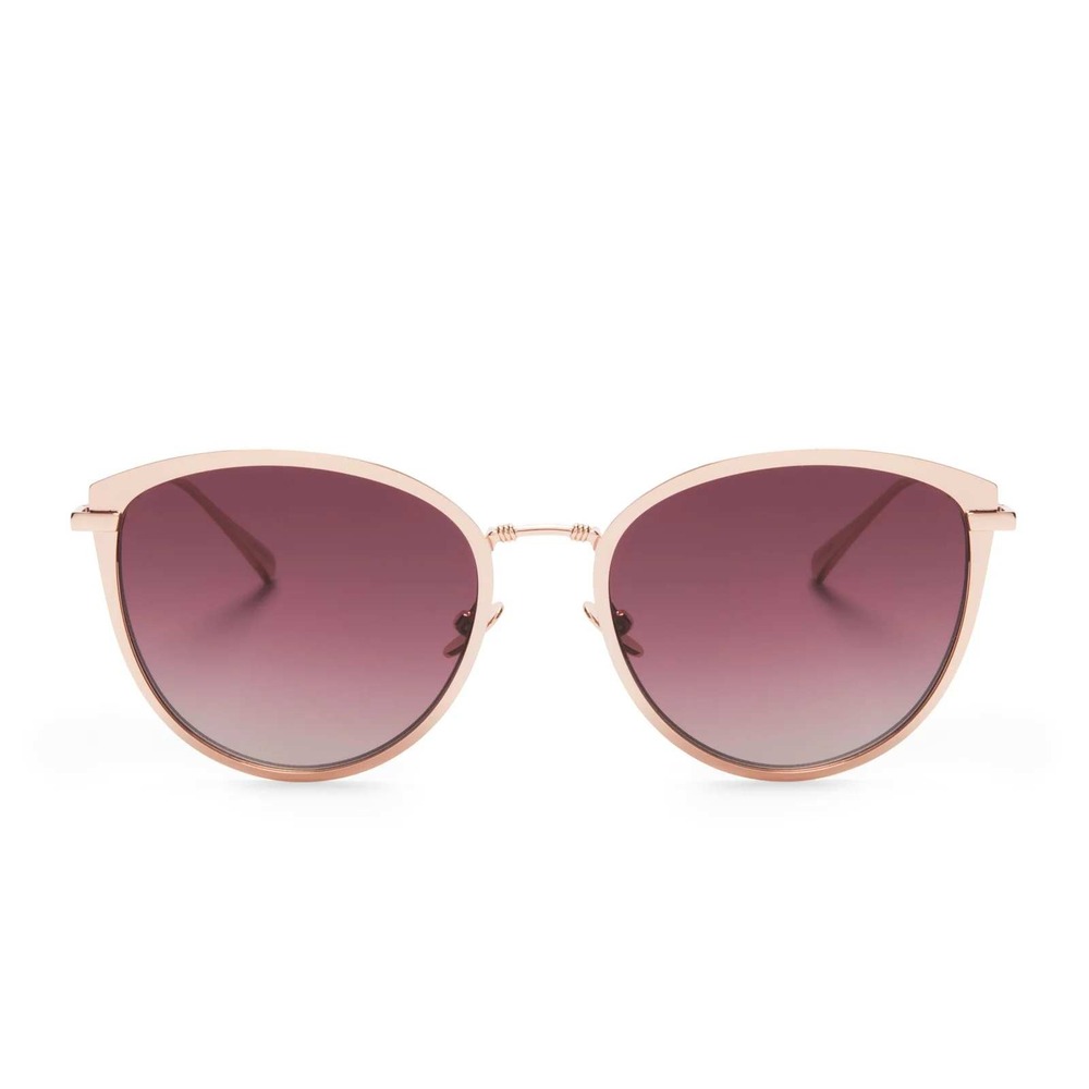 DIFF Eyewear x Star Wars Princess Leia Rose Gold Cat Eye Sunglasses w Case